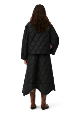 Cheap GANNI Ripstop-Steppjacke Black
