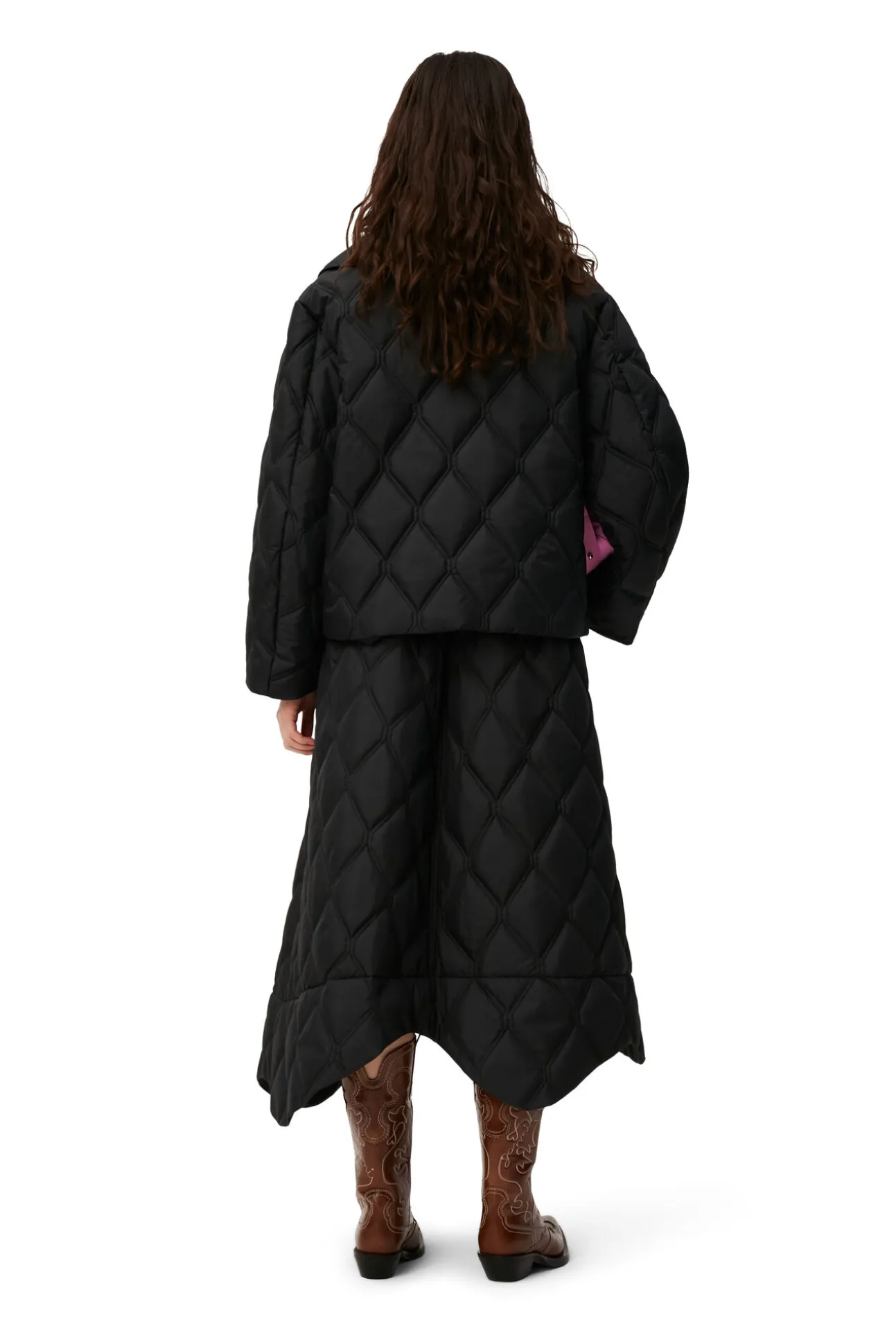 Cheap GANNI Ripstop-Steppjacke Black