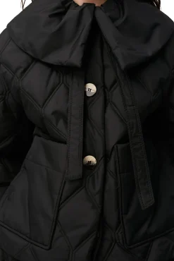 Cheap GANNI Ripstop-Steppjacke Black