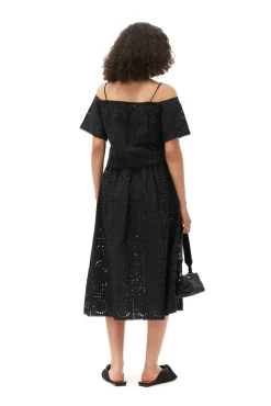 Best GANNI Rock Mit Lochstickerei Black