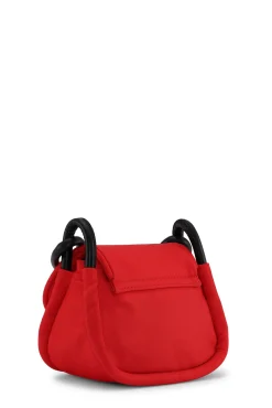 Sale GANNI Rote Umklappbare Tasche Mit Knoten Fiery Red