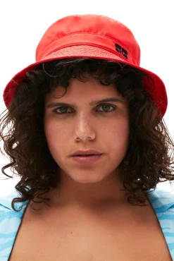 Sale GANNI Roter Fischerhut Racing Red