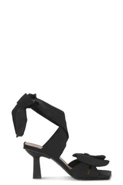 Hot GANNI Sandalen Mit Hohem Absatz Und Sanfter Schleife Black