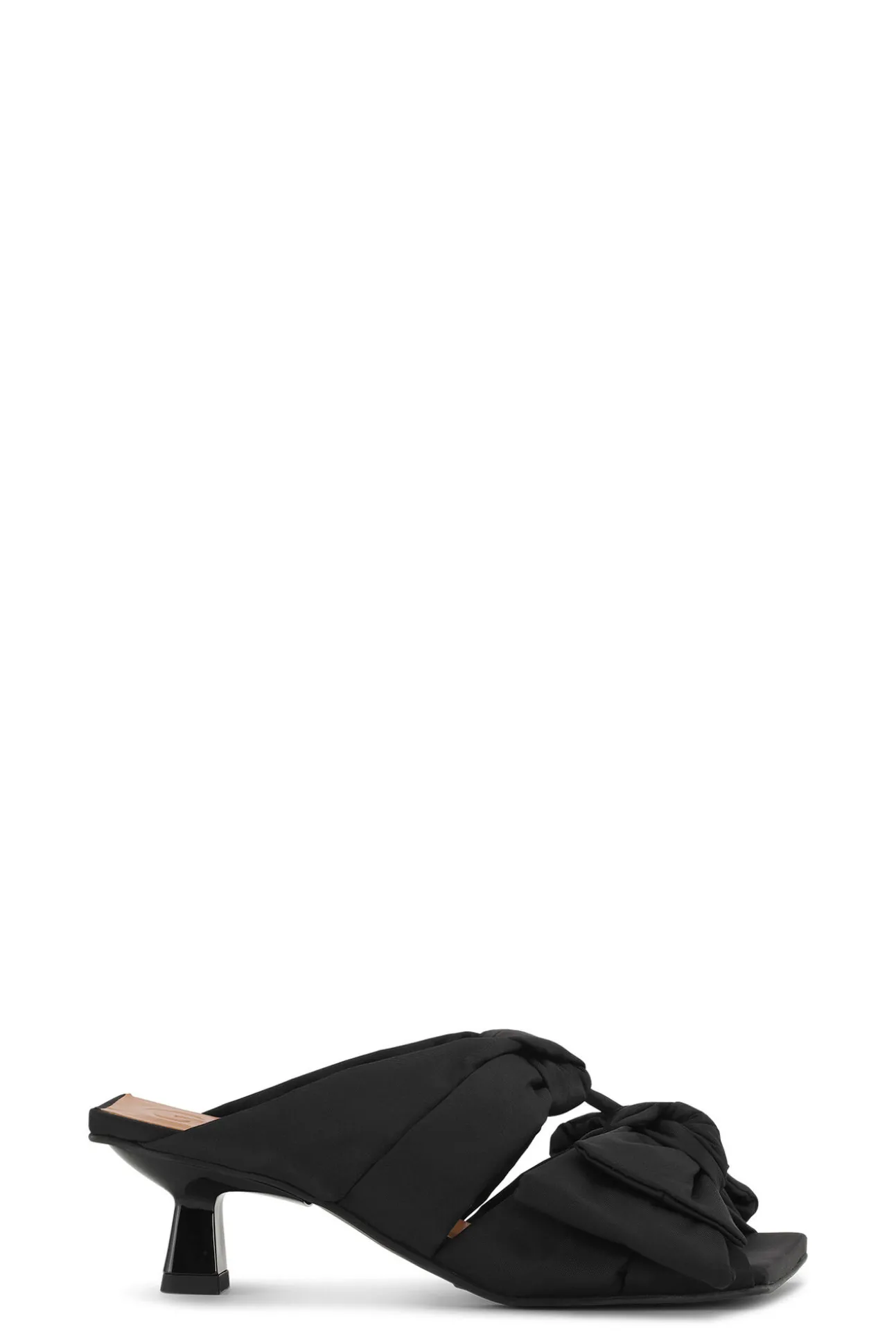 Flash Sale GANNI Sandalen Mit Niedrigem Pfennigabsatz Und Sanfter Schleife Black