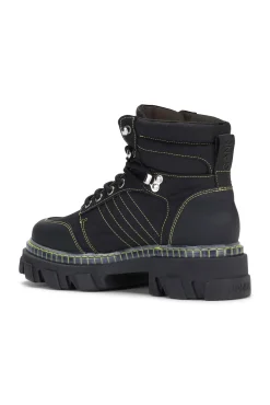 Outlet GANNI Schnurbarer Wanderschuh Black