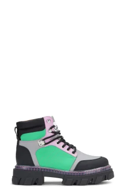 Sale GANNI Schnurbarere Wanderstiefel Kelly Green
