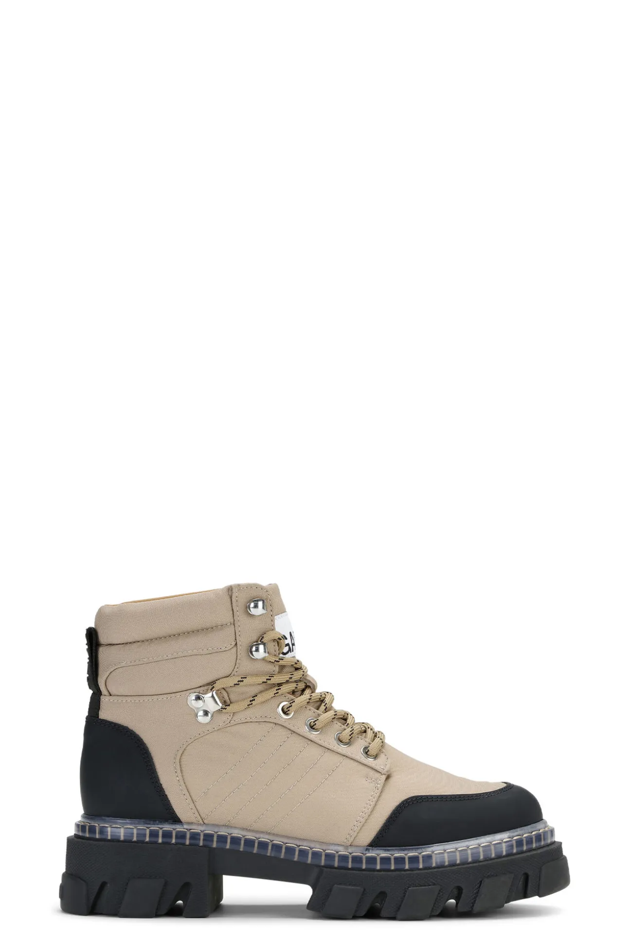 Best Sale GANNI Schnurbarere Wanderstiefel Tiger's Eye