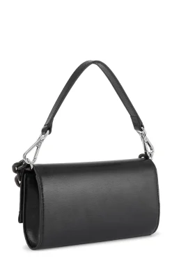 Cheap GANNI Schwarzes Banner-Envelope-Portemonnaie Mit Kette Black