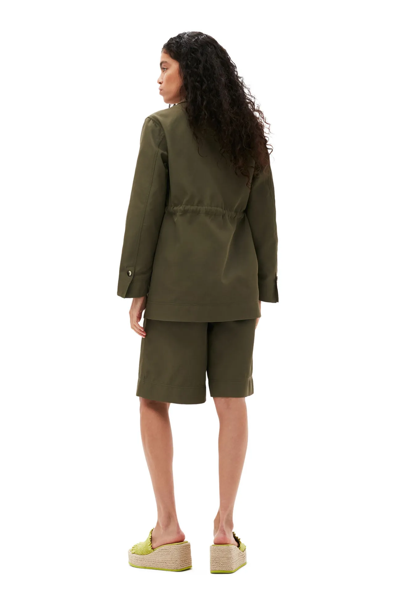 Best GANNI Schwere Twill-Jacke Kalamata