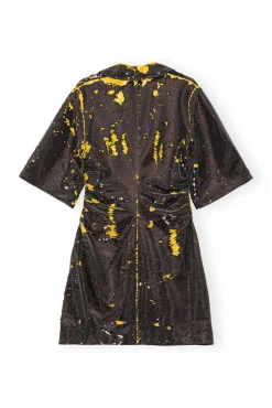 Store GANNI Sequins Blazer Mini Dress Black