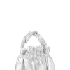 Clearance GANNI Silberne Tasche Mit Geknotetem Griff Fur Besondere Anlasse Silver