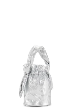 Clearance GANNI Silberne Tasche Mit Geknotetem Griff Fur Besondere Anlasse Silver