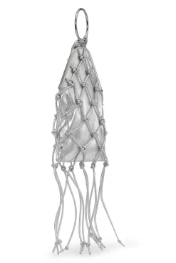 Best Sale GANNI Silbernes Geflochtenes Armreif-Taschchen Fur Besondere Anlasse Silver