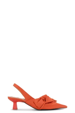 Best GANNI Slingback-Pumps Mit Weicher Schleife Orangeade