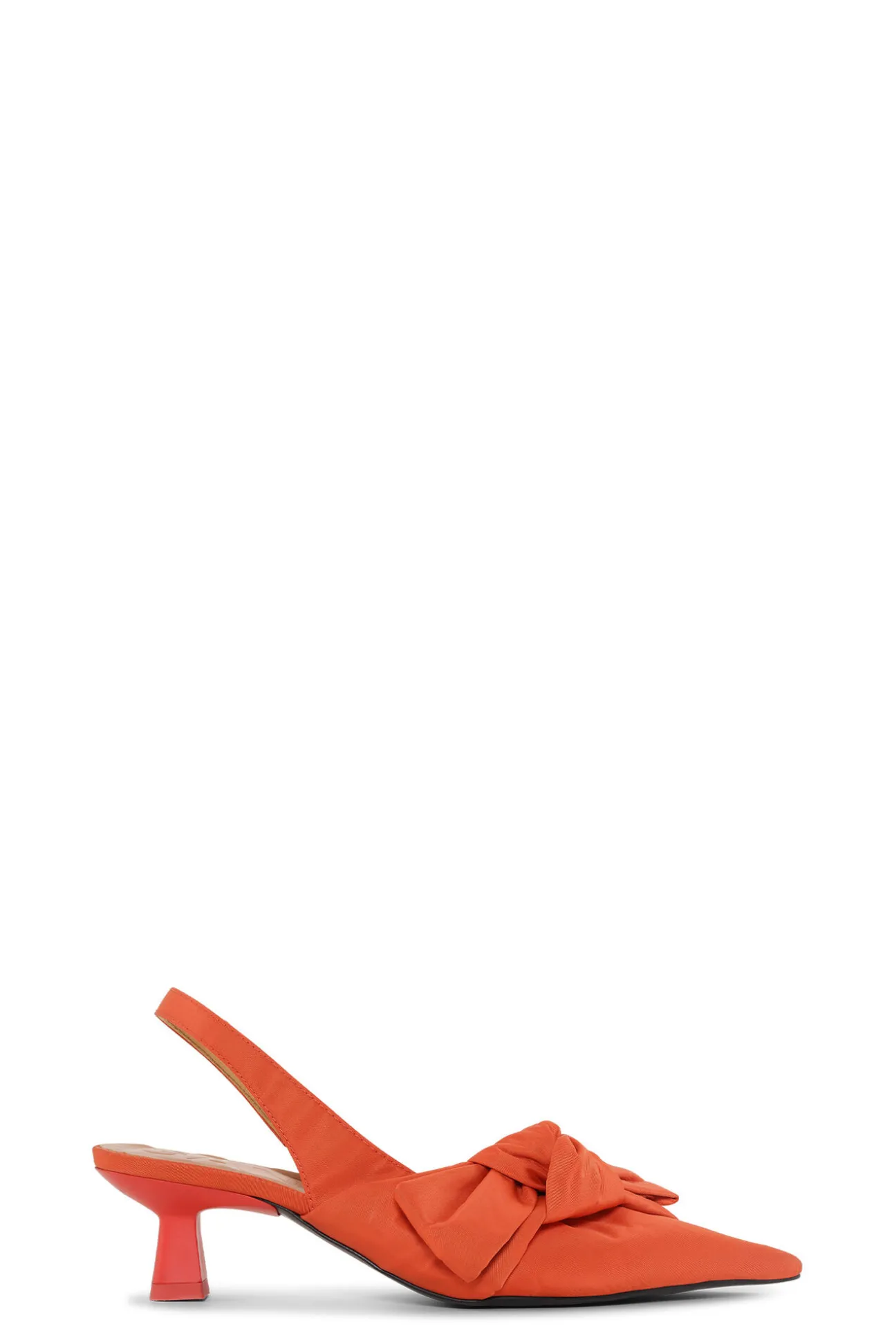 Best GANNI Slingback-Pumps Mit Weicher Schleife Orangeade