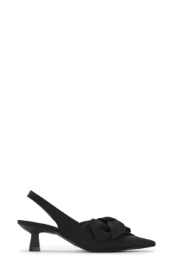 Flash Sale GANNI Slingback-Pumps Mit Weicher Schleife Black