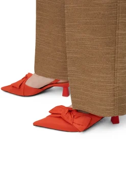 Best GANNI Slingback-Pumps Mit Weicher Schleife Orangeade