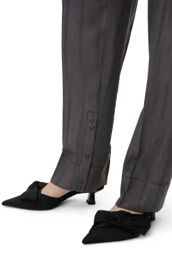 Hot GANNI Slingback-Pumps Mit Weicher Schleife Black