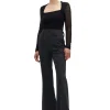 Sale GANNI Spitzen-Bodysuit Black