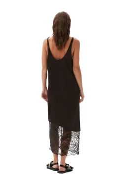 Shop GANNI Spitzen-Midikleid Mole