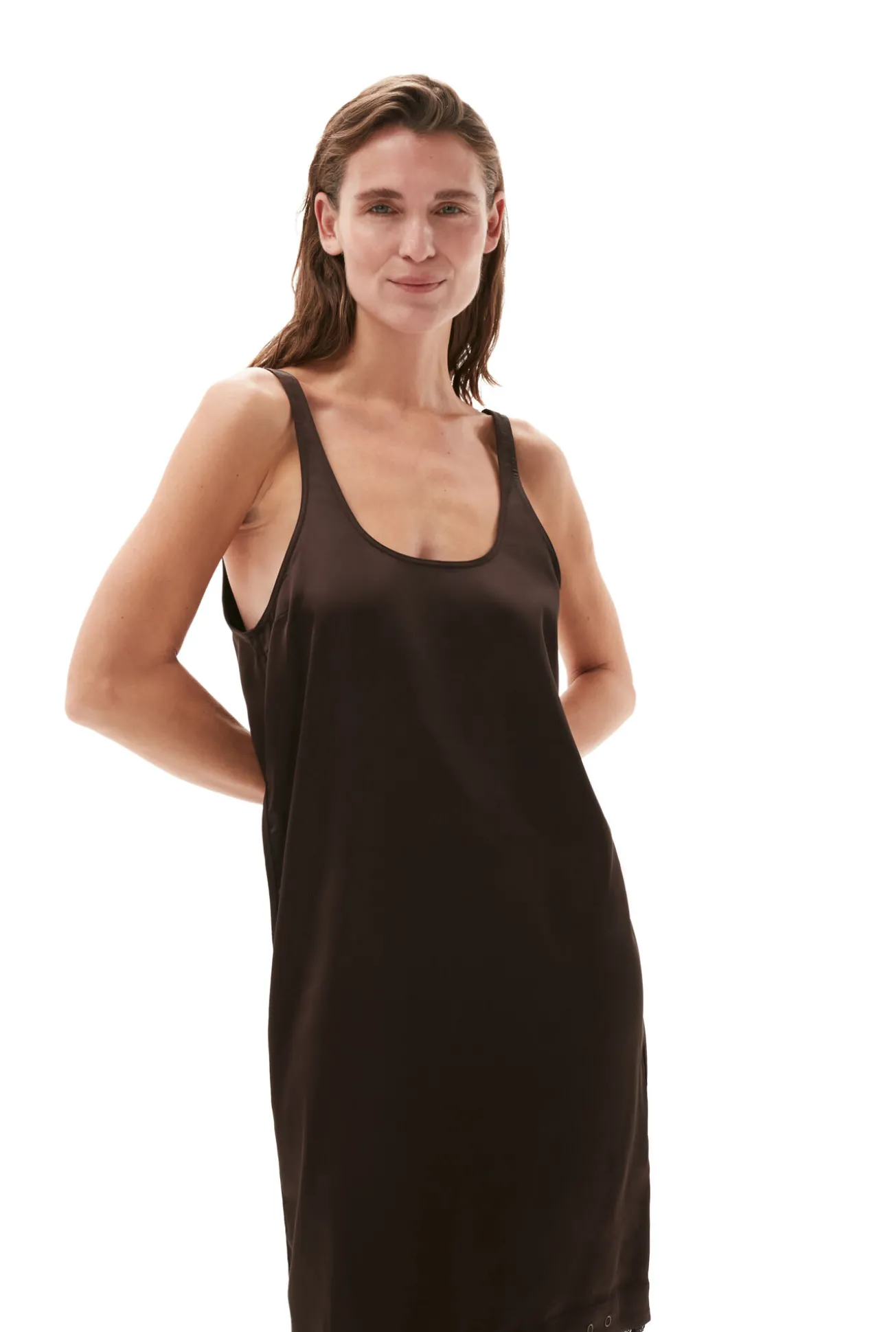 Shop GANNI Spitzen-Midikleid Mole