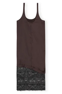 Shop GANNI Spitzen-Midikleid Mole