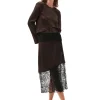 Cheap GANNI Spitzen-Mix-Midi-Wickelrock Mole