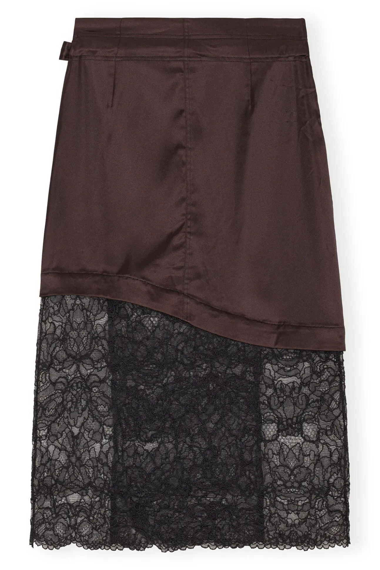 Cheap GANNI Spitzen-Mix-Midi-Wickelrock Mole