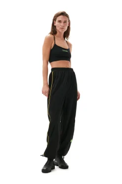 Discount GANNI Sportliche, Lockere Jersey-Hose Black