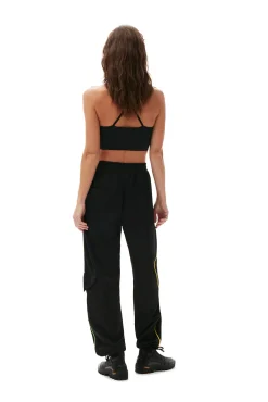 Discount GANNI Sportliche, Lockere Jersey-Hose Black