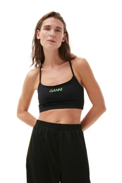 Discount GANNI Sportliche, Lockere Jersey-Hose Black