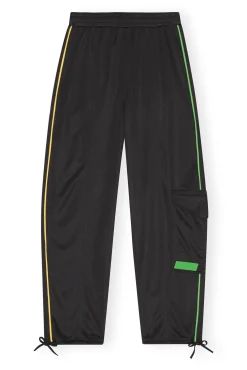 Discount GANNI Sportliche, Lockere Jersey-Hose Black