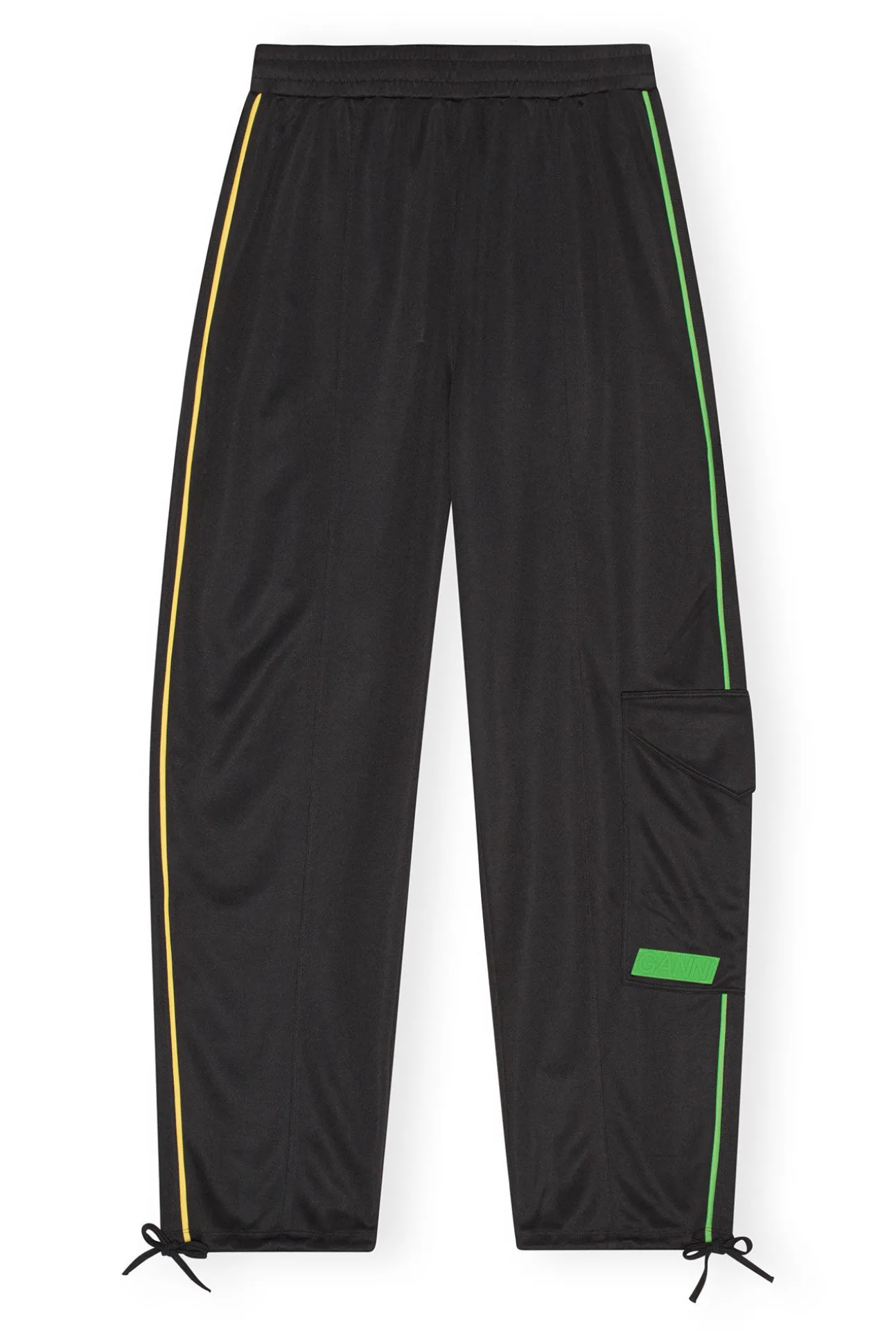 Discount GANNI Sportliche, Lockere Jersey-Hose Black