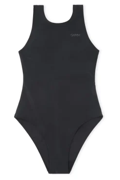 Flash Sale GANNI Sportlicher Badeanzug Black