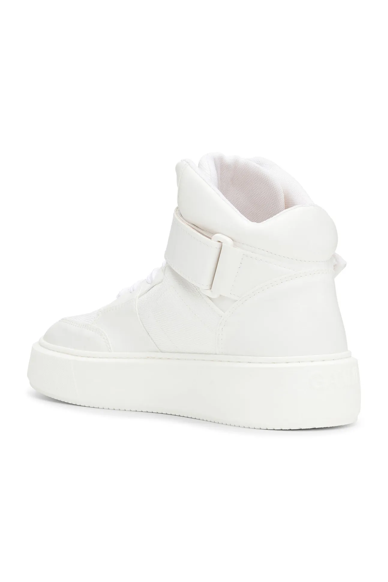 Store GANNI „Sporty Mix“-High-Top-Sneakers Egret