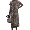 New GANNI Strand-Kaftan Leopard