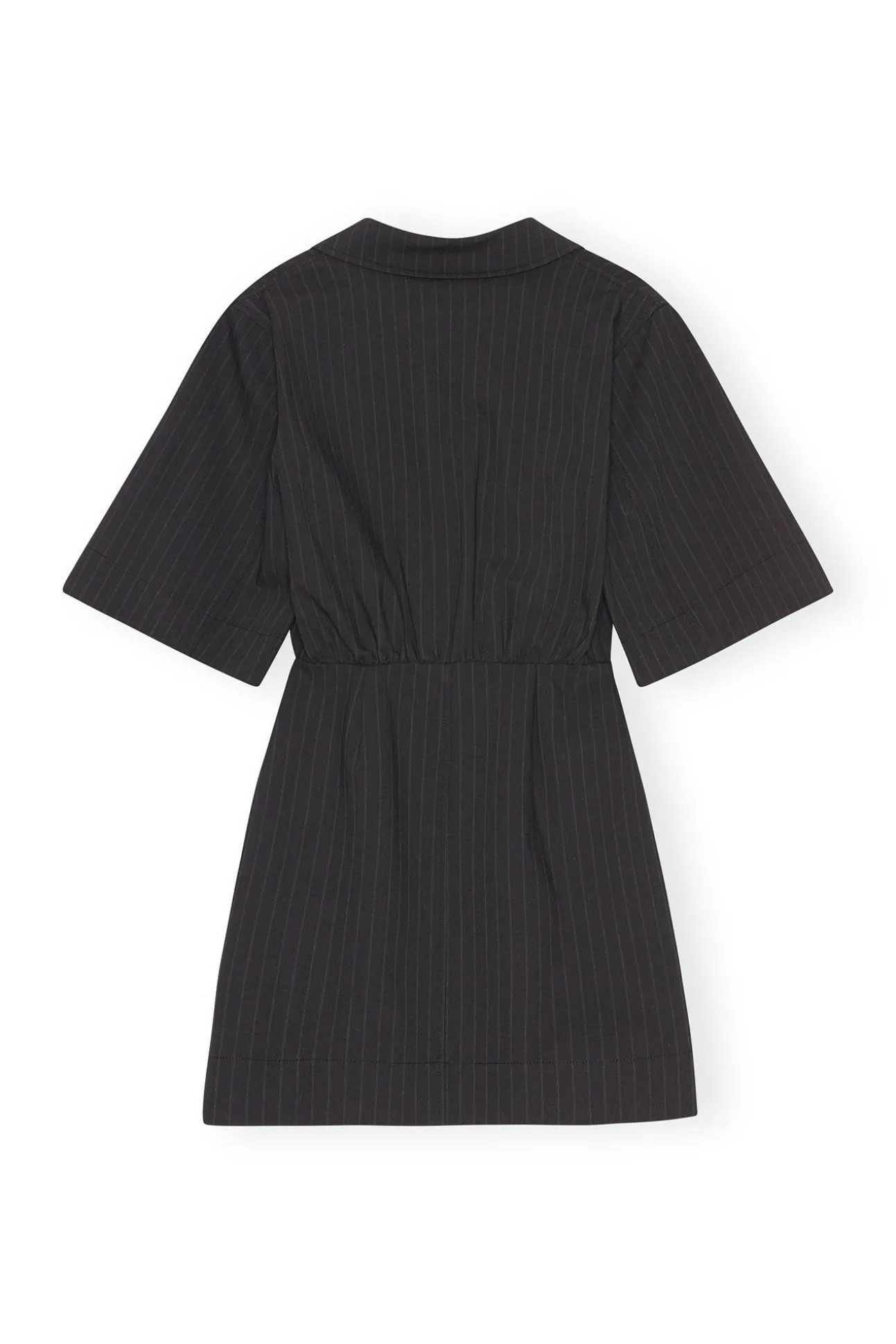 Online GANNI Streifen-Minikleid Black