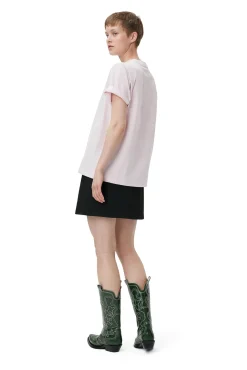 Fashion GANNI Streifen-Minirock Black