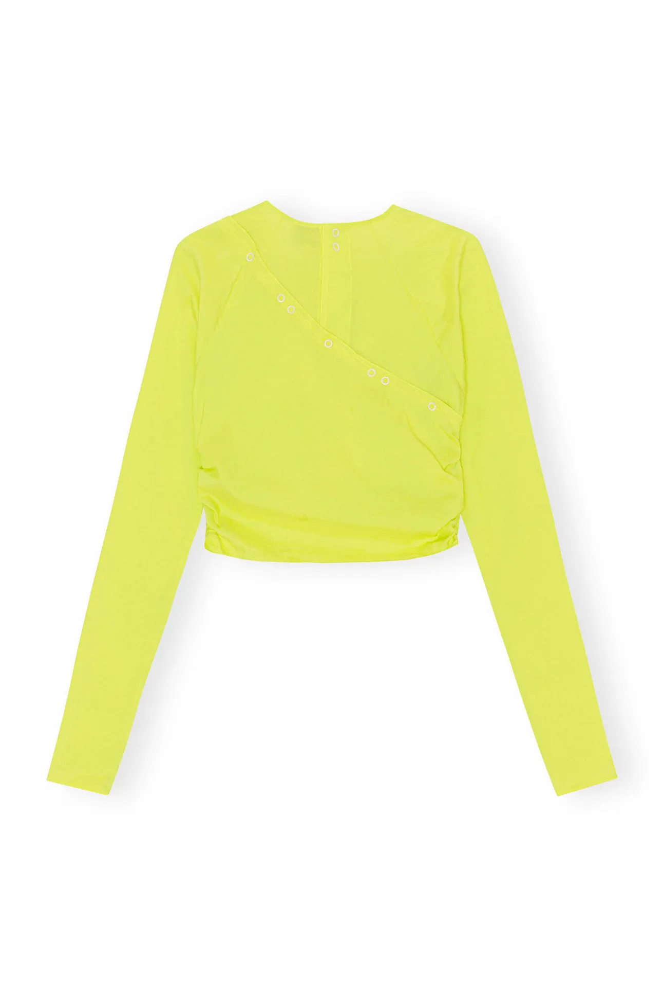 New GANNI Stretch-Baumwollbluse Sulphur Spring