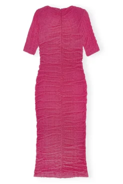 Clearance GANNI Stretch-Lace-Midikleid Mit Ruschen Love Potion