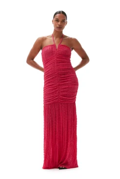 New GANNI Stretch-Lace-Neckholderkleid Love Potion