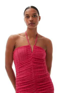 New GANNI Stretch-Lace-Neckholderkleid Love Potion