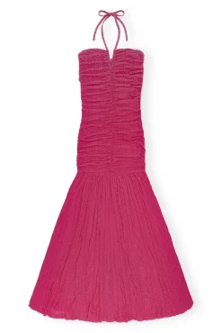 New GANNI Stretch-Lace-Neckholderkleid Love Potion