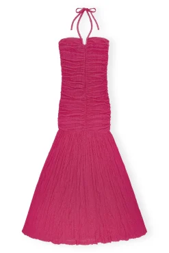 New GANNI Stretch-Lace-Neckholderkleid Love Potion