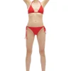 Best GANNI String-Bikinioberteil High Risk Red