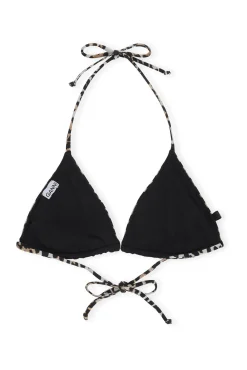 Sale GANNI String-Bikinioberteil Leopard