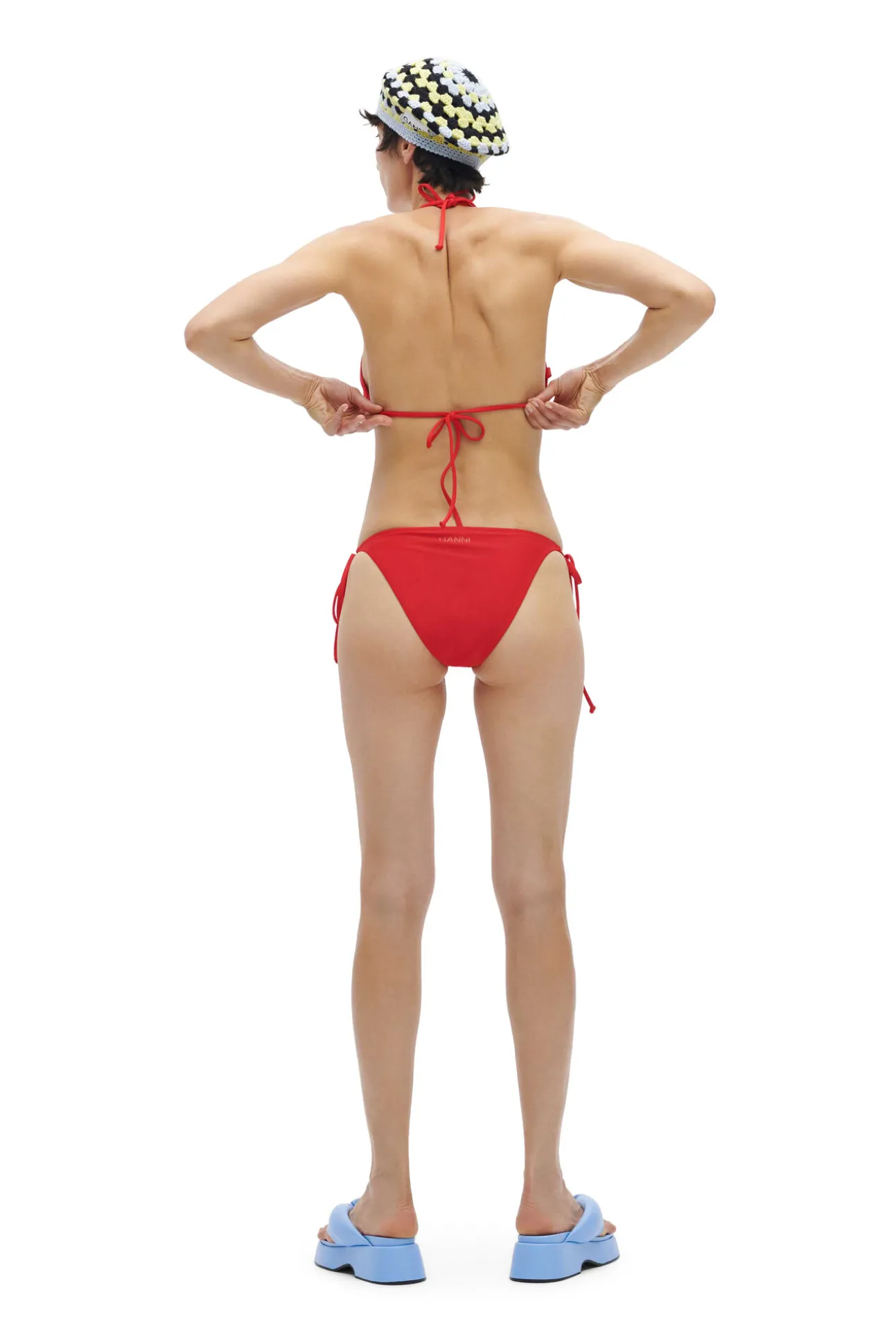 Best GANNI String-Bikinioberteil High Risk Red