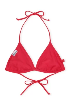 Best GANNI String-Bikinioberteil High Risk Red