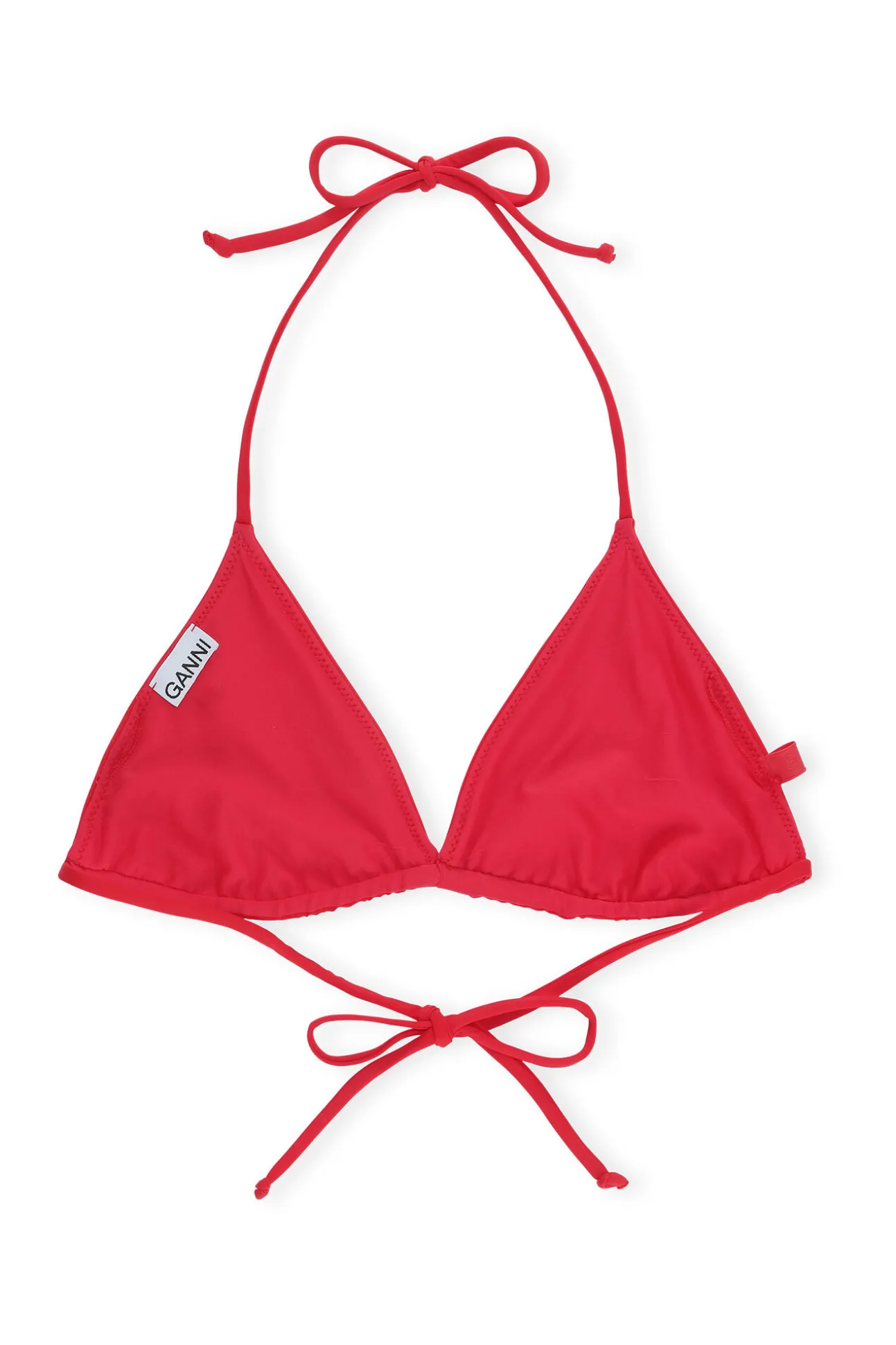 Best GANNI String-Bikinioberteil High Risk Red