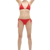Outlet GANNI String-Bikiniunterteil High Risk Red
